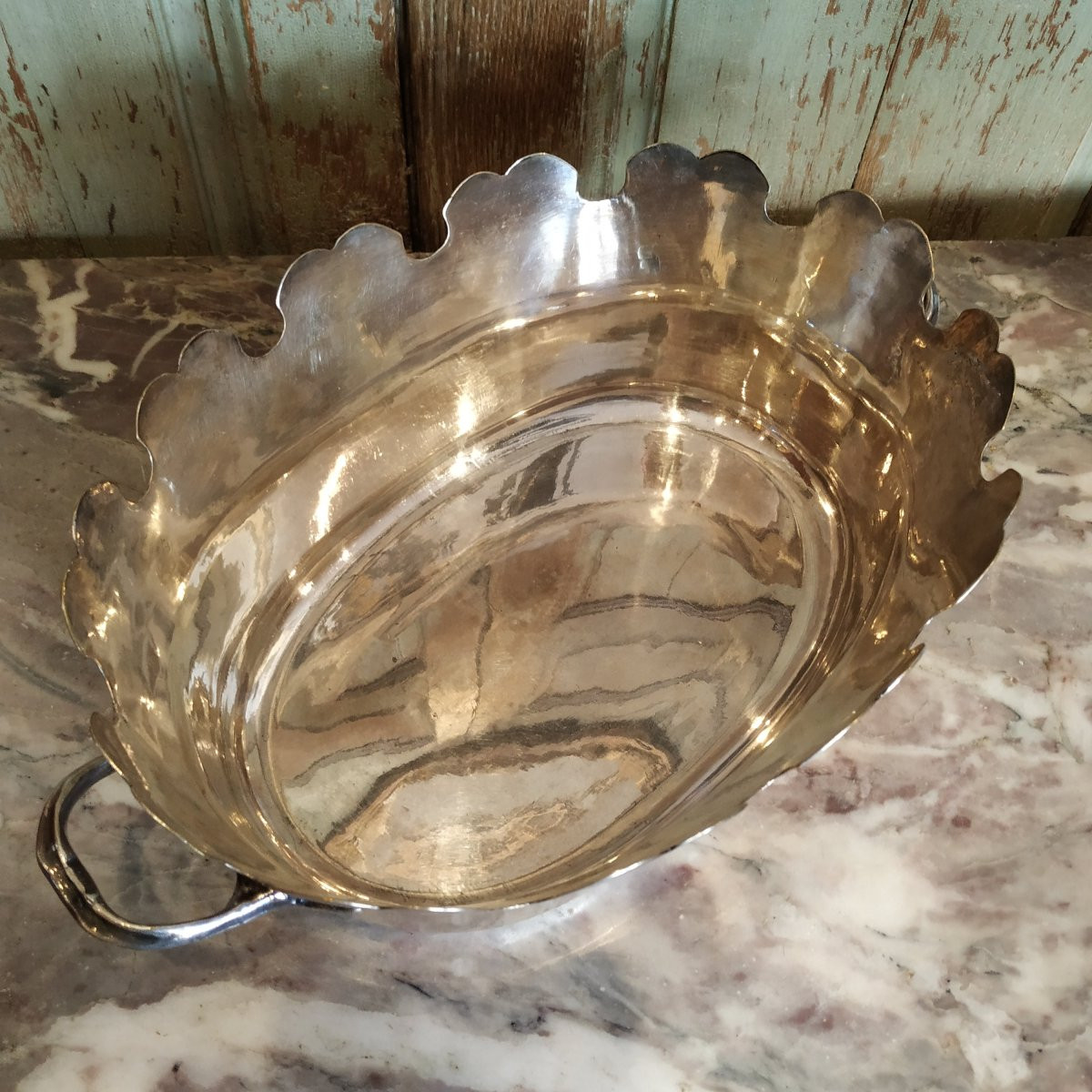 VERRIERE AUX ARMES DE GYSSEN D'EPOQUE LOUIS XV-photo-3