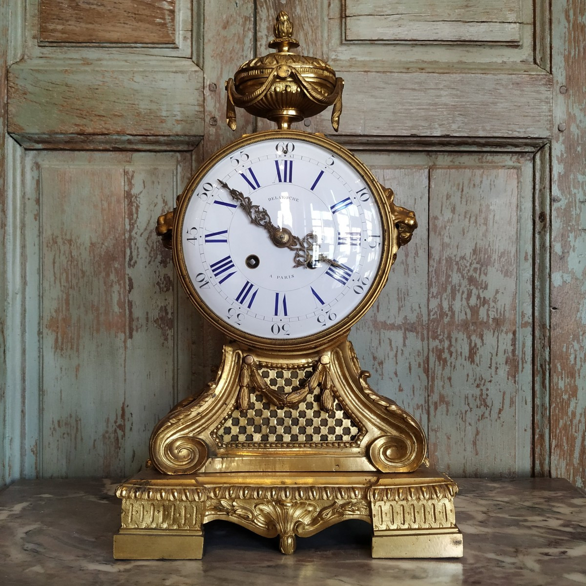 Clock By Delaroche From The Late 19th Century