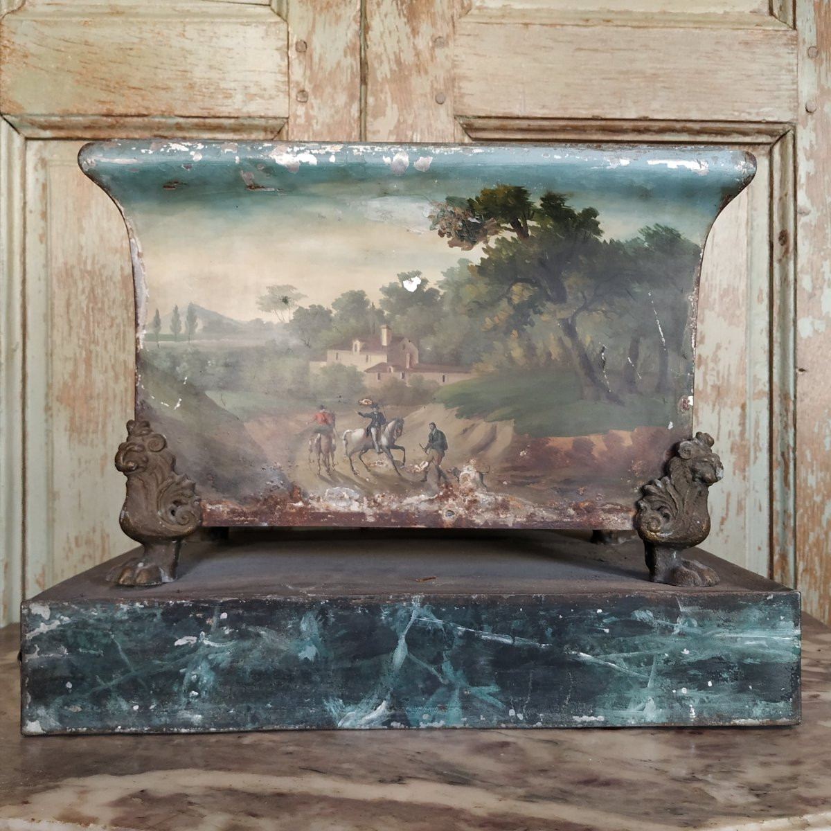 Empire Period Lacquered Sheet Metal Planter -photo-4