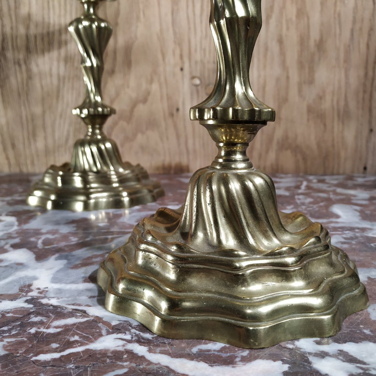 Pair Of Candelabra, Called "the King's" Model, 19th Century-photo-3