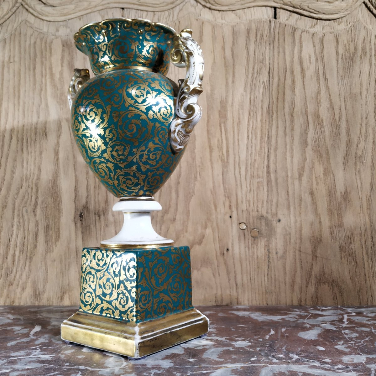 Paris Porcelain Vase From The Mid-19th Century-photo-3