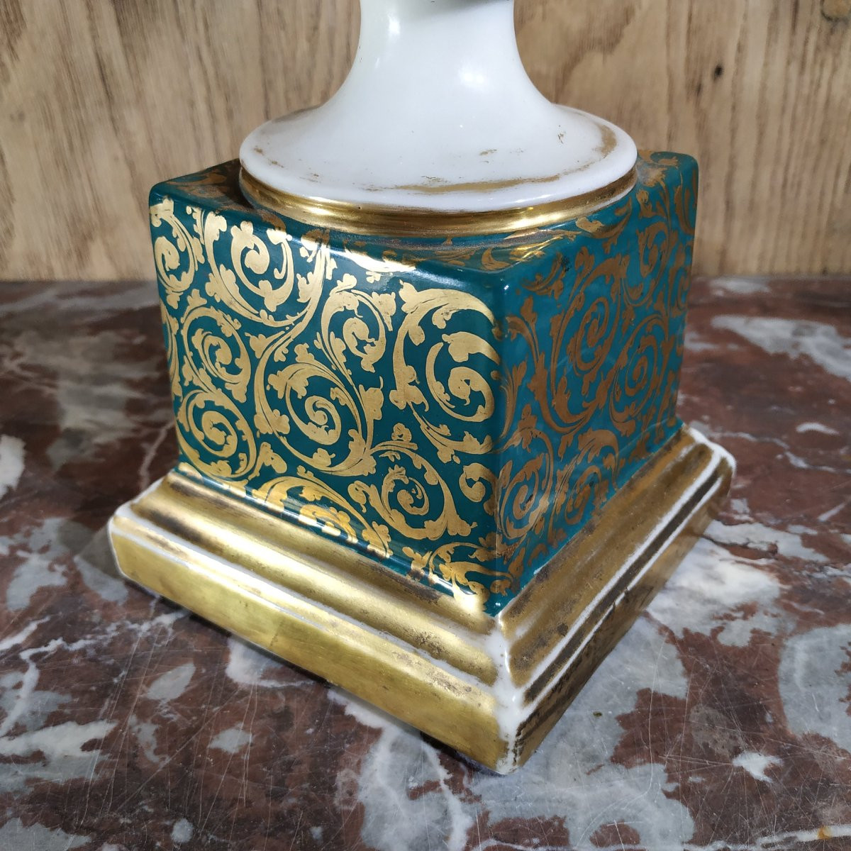 Paris Porcelain Vase From The Mid-19th Century-photo-4