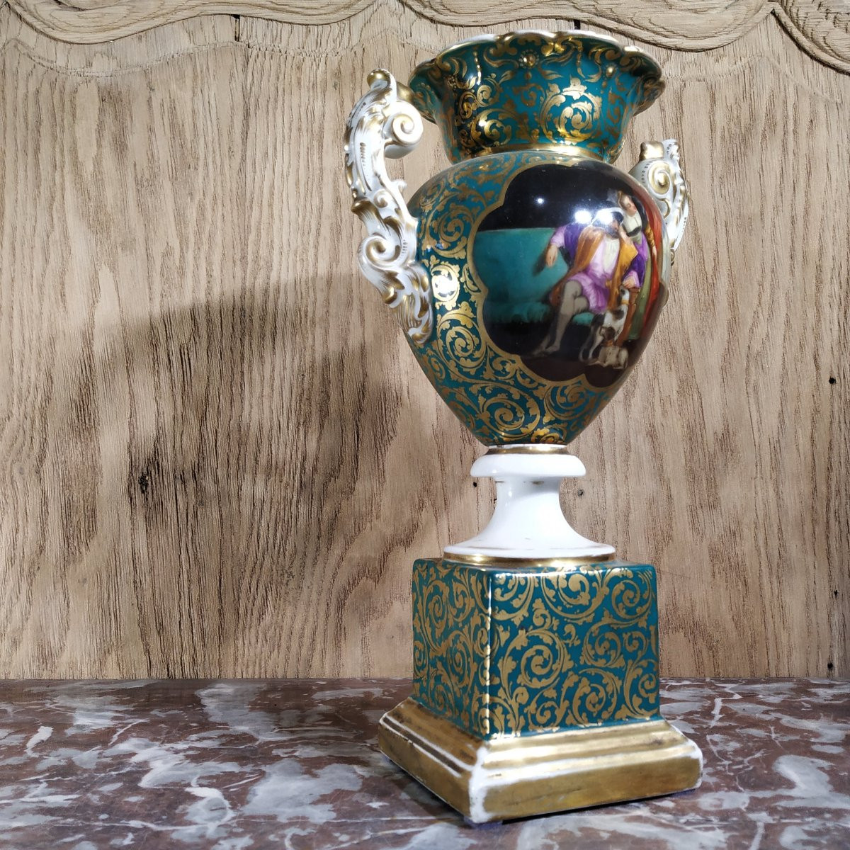 Paris Porcelain Vase From The Mid-19th Century-photo-3