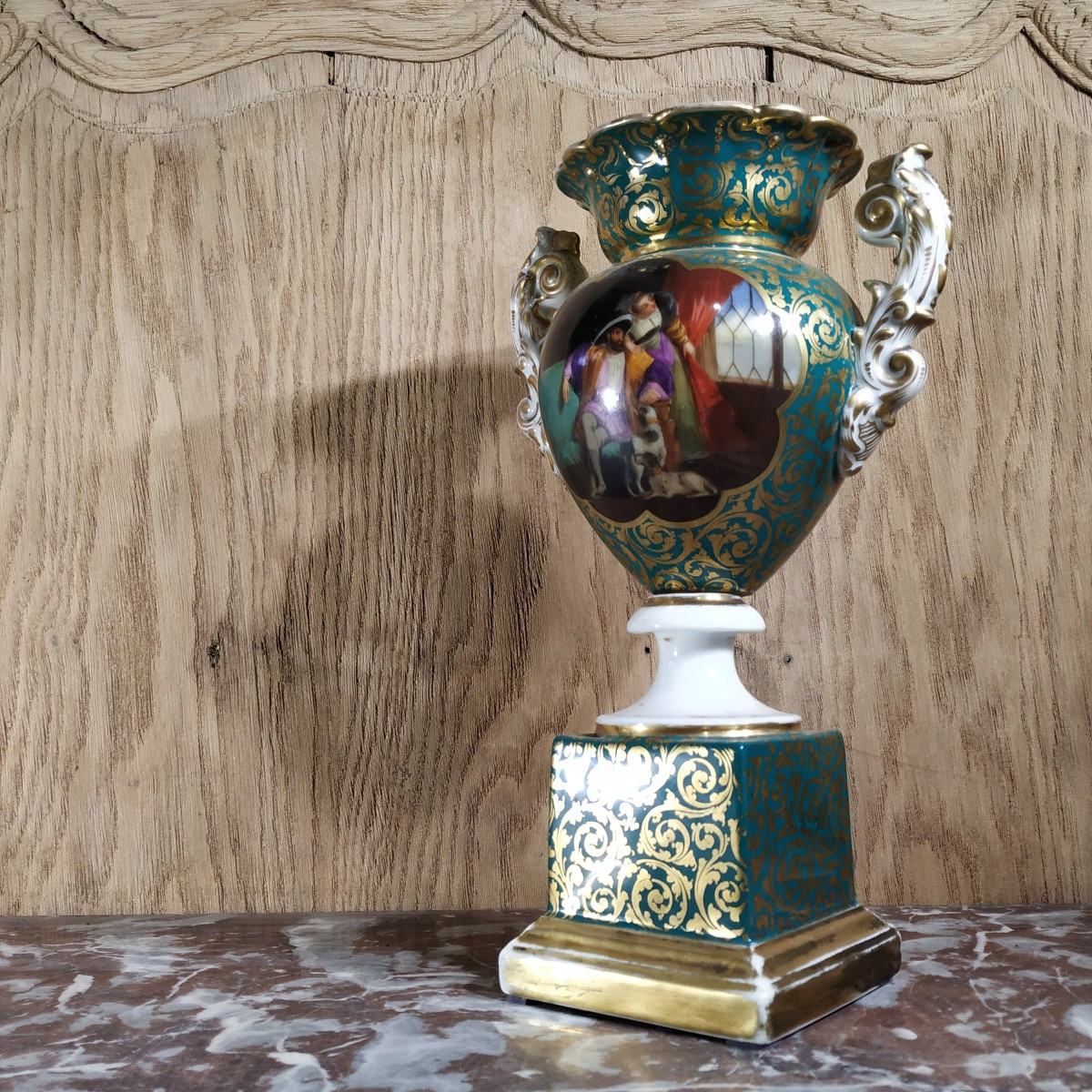 Paris Porcelain Vase From The Mid-19th Century