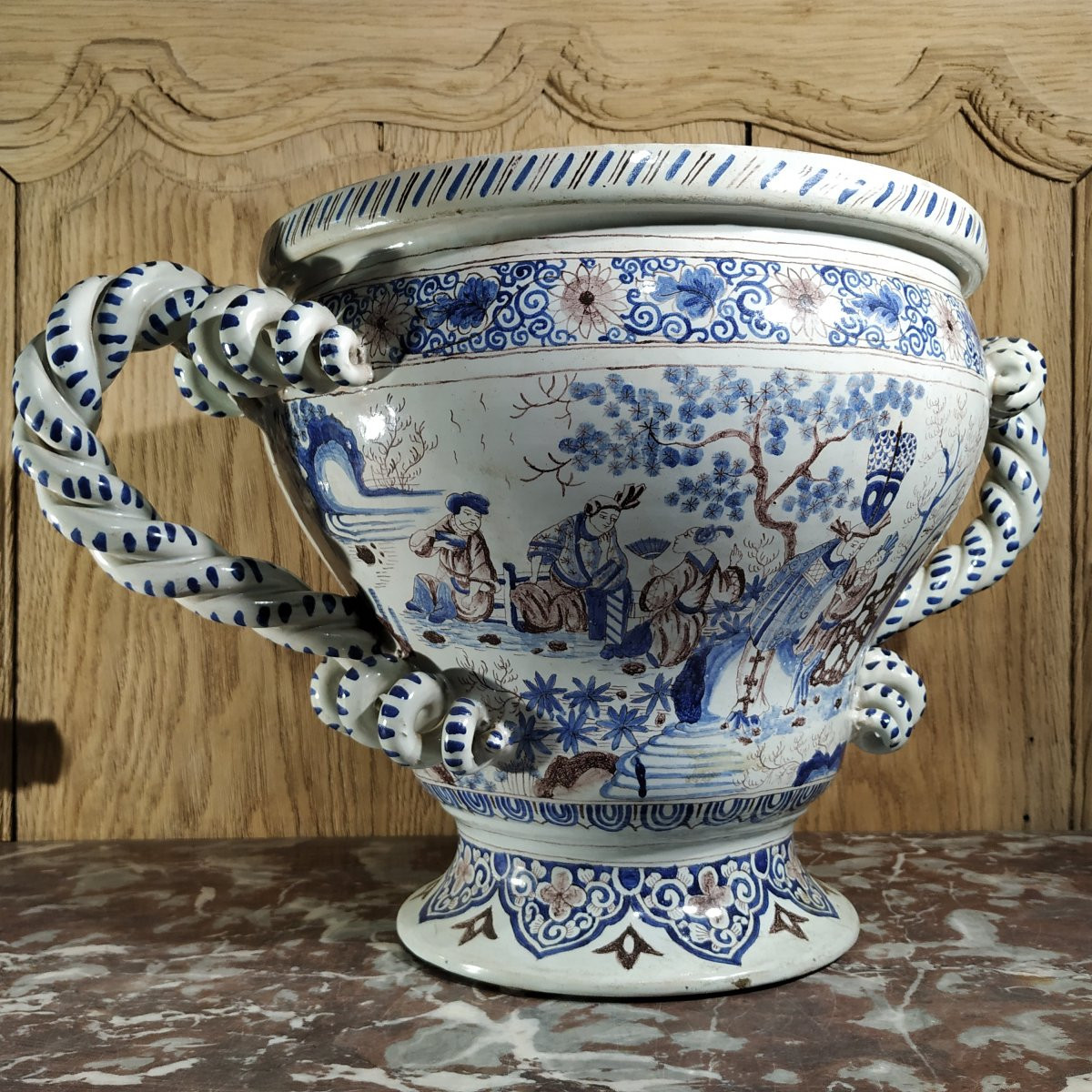 GRANDE VASQUE DE NEVERS D'EPOQUE XIXe-photo-2