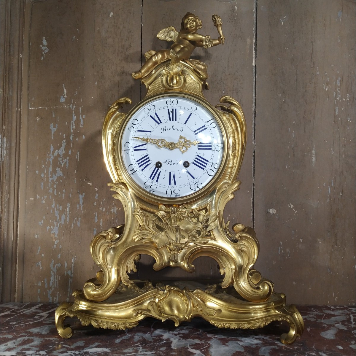 PENDULE PAR RICHOND A PARIS D'EPOQUE FIN XIXe