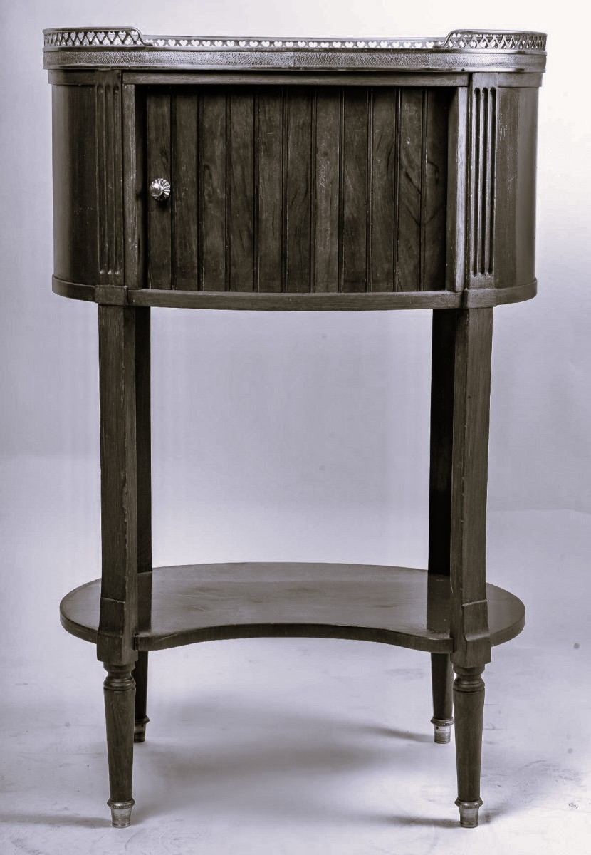 TABLE TAMBOUR ATTRIBUEE A JEAN-FRANCOIS DUBUT D'EPOQUE LOUIS XVI-photo-4