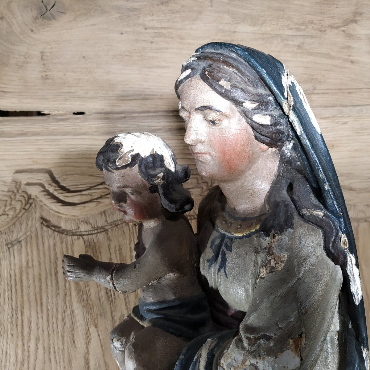 Virgin And Child Of Burgundy, 18th Century-photo-3