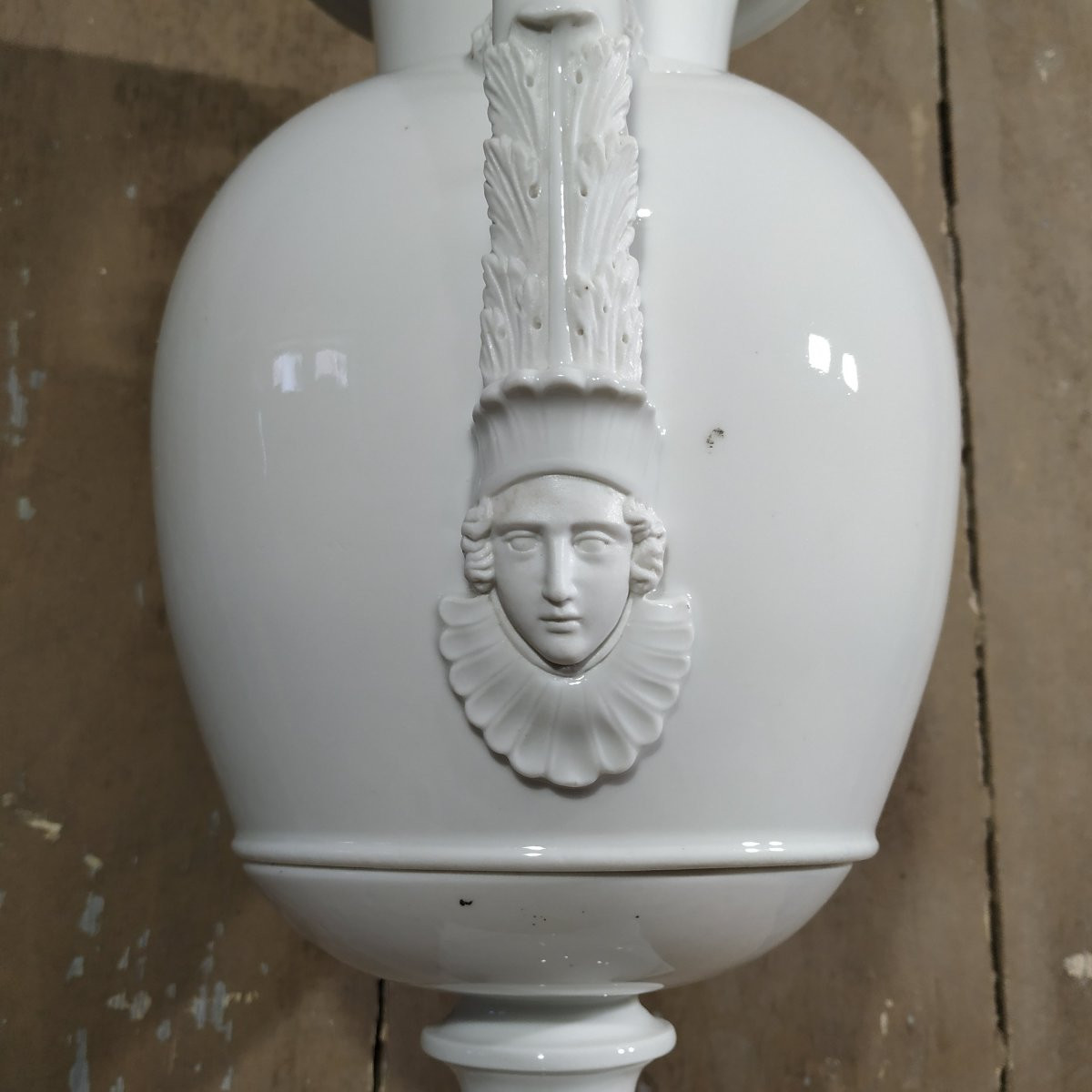 Paris Porcelain Vase From The Restoration Period-photo-2