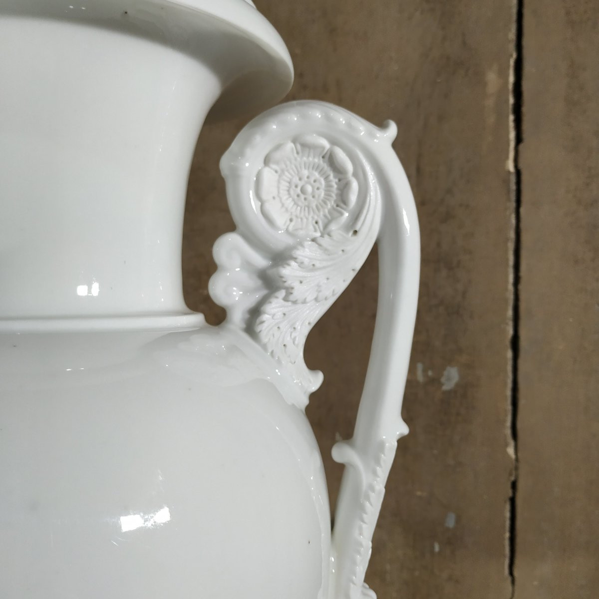 Paris Porcelain Vase From The Restoration Period-photo-3