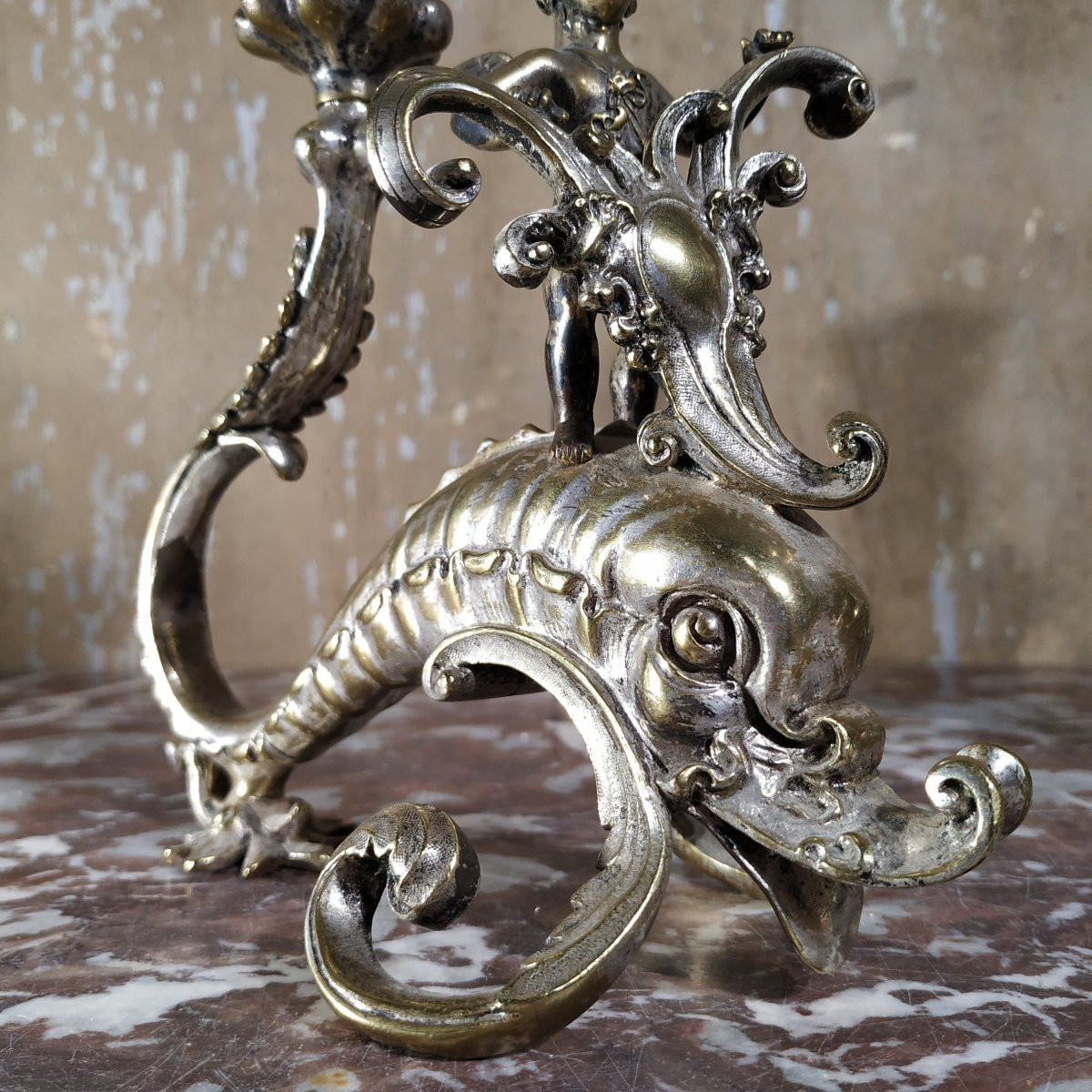 Pair Of 19th Century English Candlesticks-photo-2