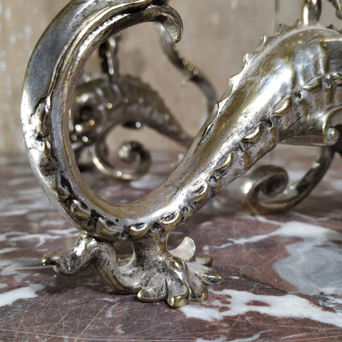 Pair Of 19th Century English Candlesticks-photo-2