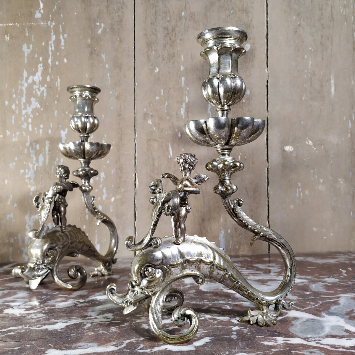 Pair Of 19th Century English Candlesticks