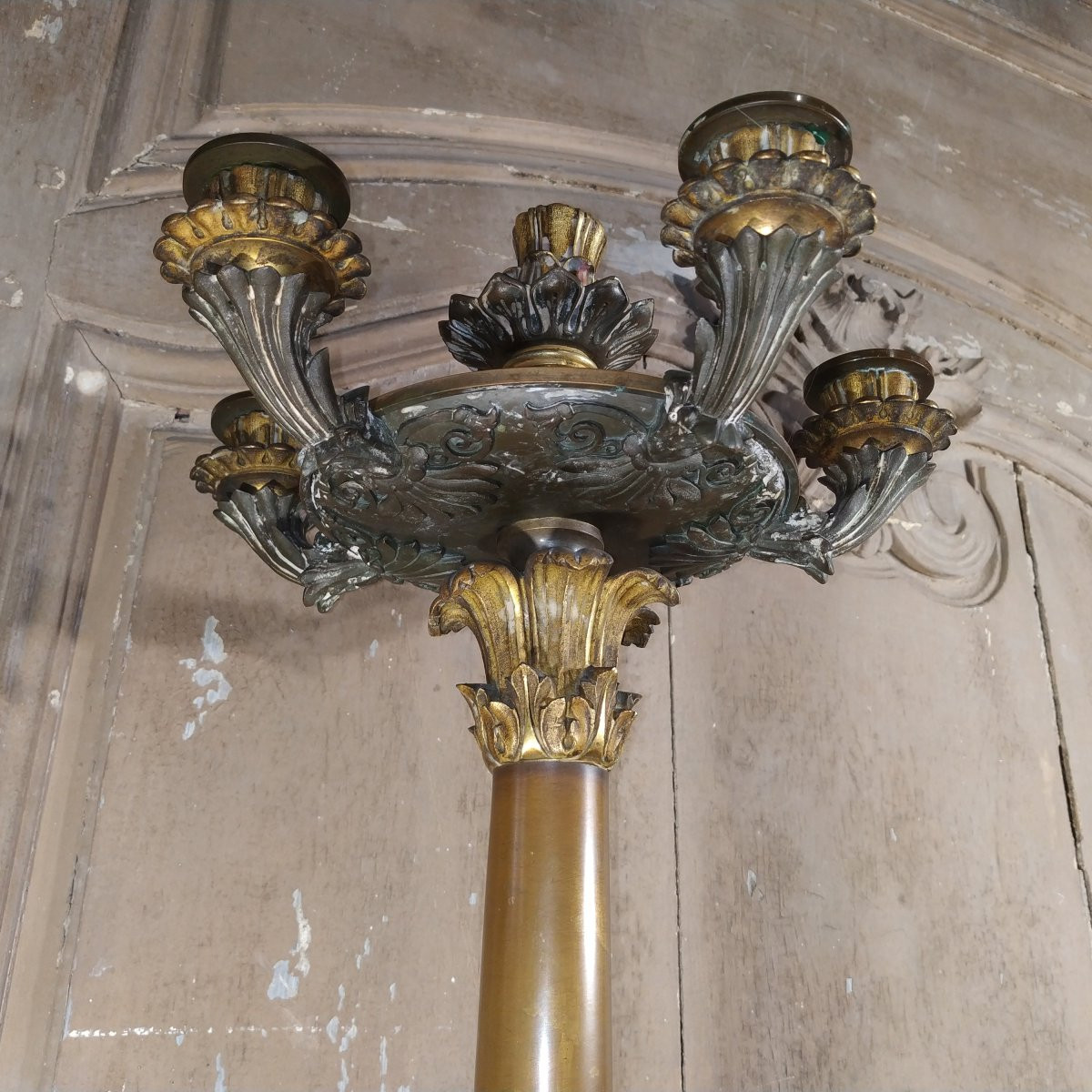 Large Restoration Period Candelabra -photo-3