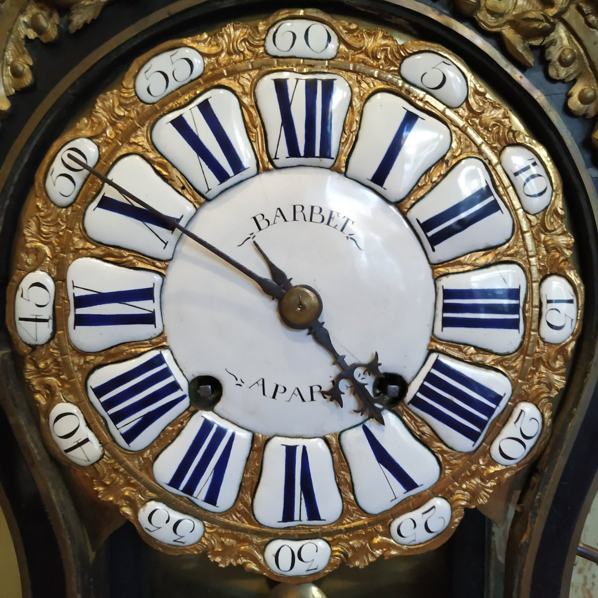Louis XV Period Cartel Clock By Barbet Circa 1735-photo-4