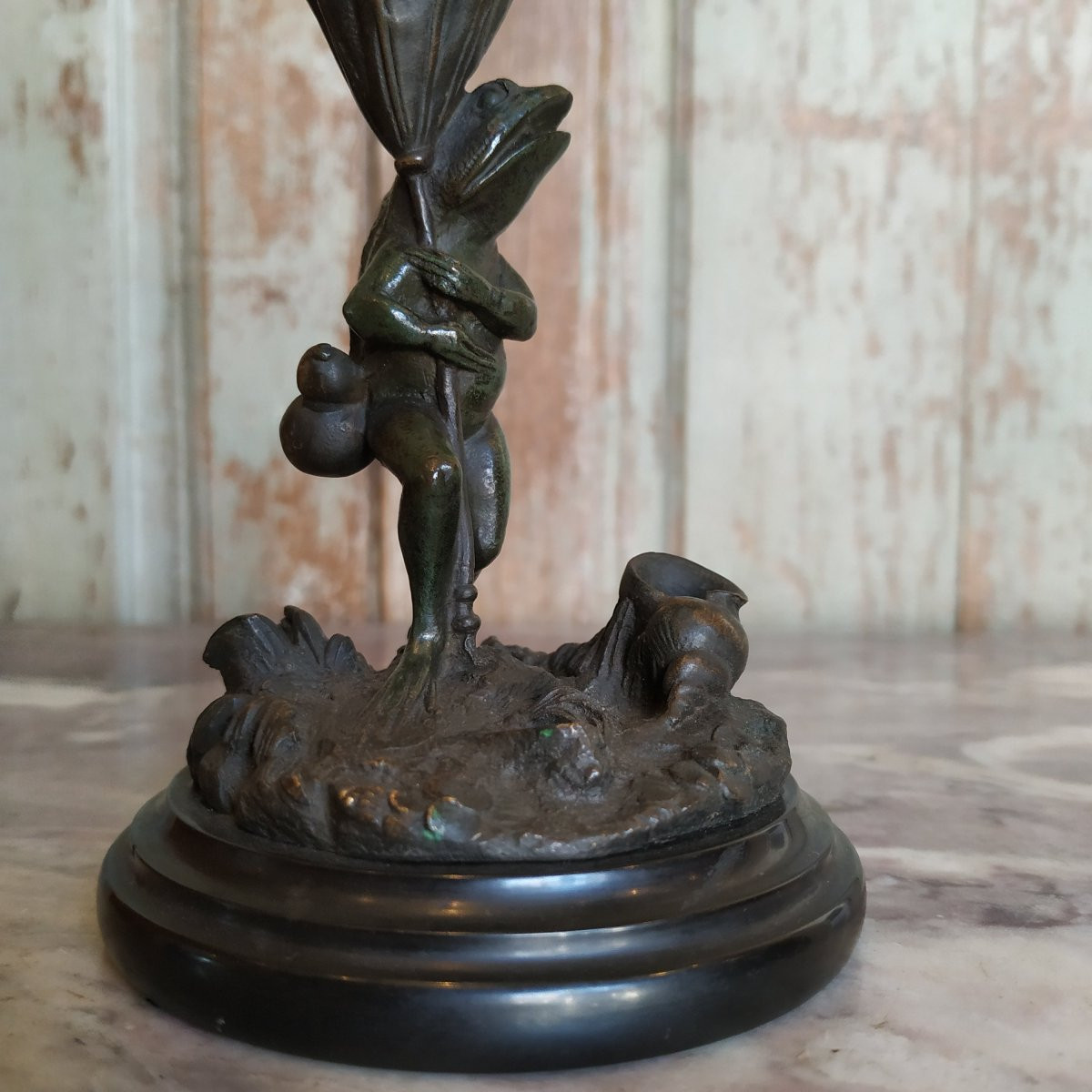 GRENOUILLE EN BRONZE D'ÉPOQUE XIXe-photo-3