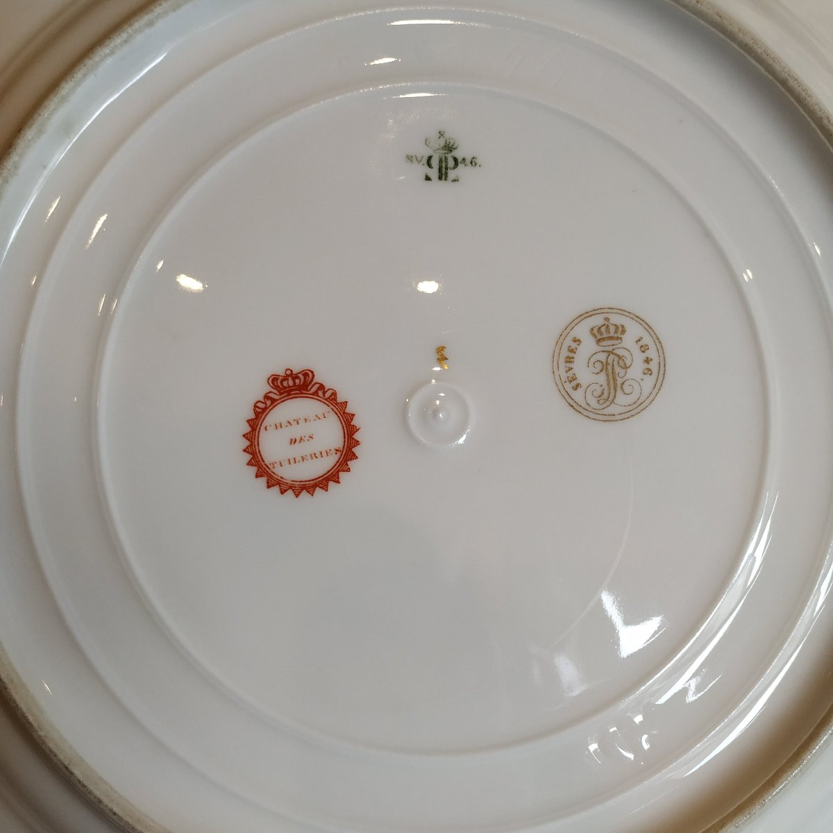 Two Sevres Plates For The Office Service Of 1846-photo-3