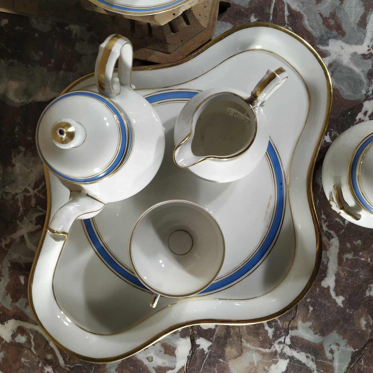 SERVICE A THE DE PARIS D'EPOQUE FIN XIXe-photo-1