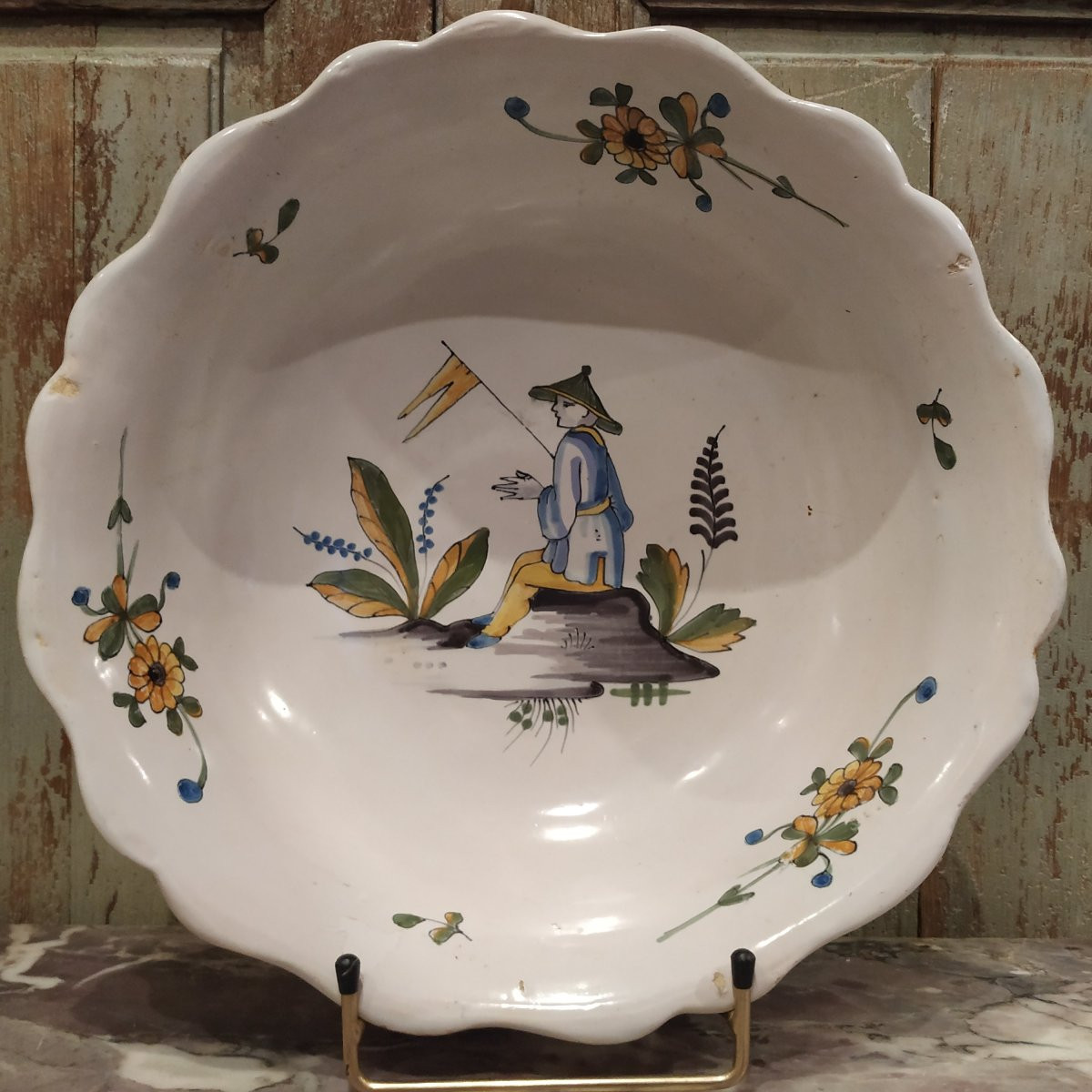 SALADIER AU CHINOIS DE LA ROCHELLE D'ÉPOQUE FIN XVIIIe -photo-2