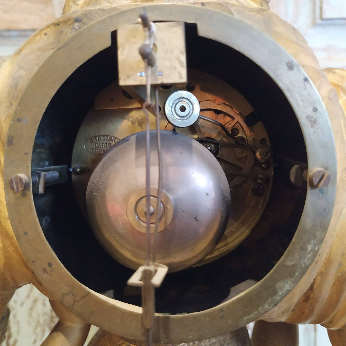 PENDULE AU GARCON MOISSONNEUR D'EPOQUE RESTAURATION-photo-5