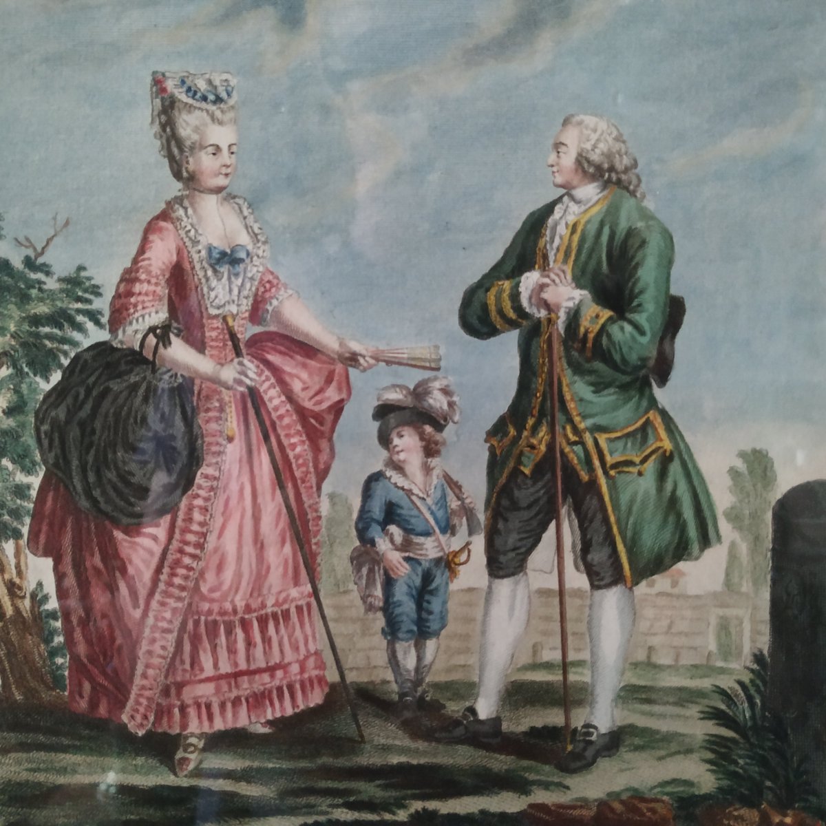SUITE DE DIX GRAVURES DES COSTUMES FRANCOIS PAR NICOLAS DUPIN, 1776 dixit :LES ETATS DU ROYAUME-photo-2