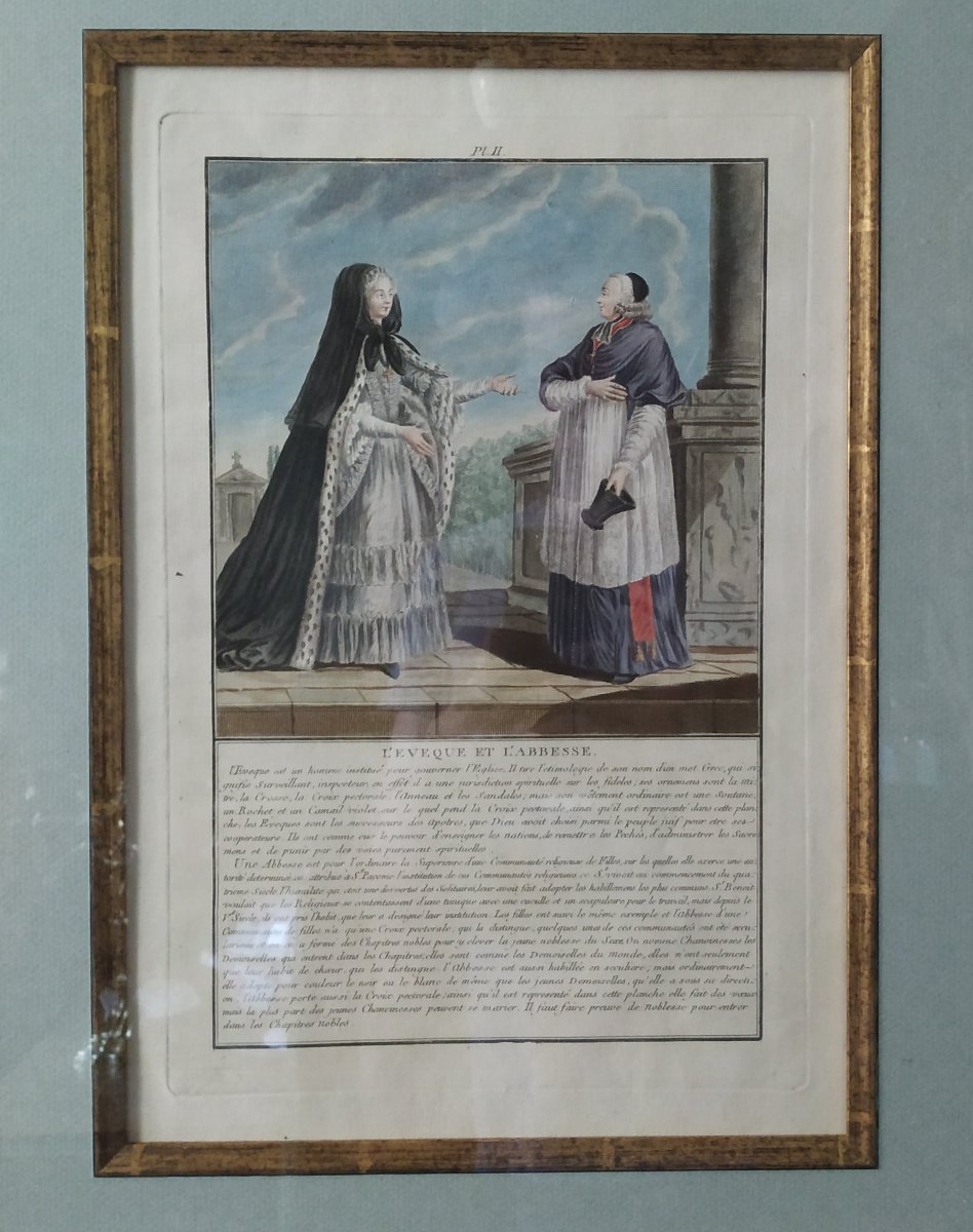 SUITE DE DIX GRAVURES DES COSTUMES FRANCOIS PAR NICOLAS DUPIN, 1776 dixit :LES ETATS DU ROYAUME-photo-1