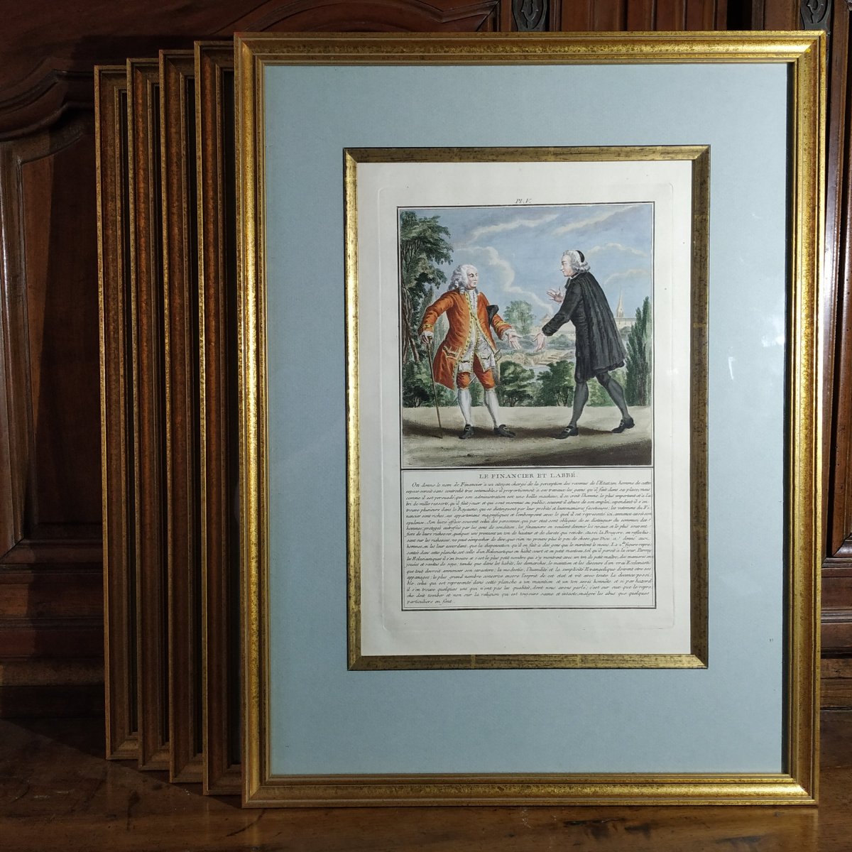 SUITE DE DIX GRAVURES DES COSTUMES FRANCOIS PAR NICOLAS DUPIN, 1776 dixit :LES ETATS DU ROYAUME