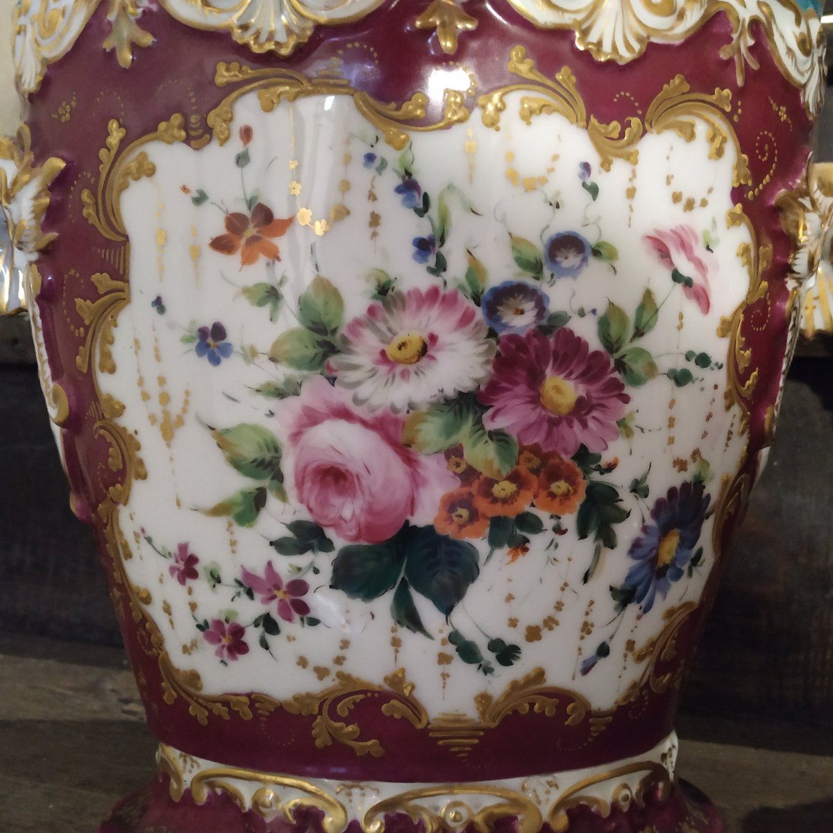 PAIRE DE GRANDS CACHE-POTS D'EPOQUE LOUIS-PHILIPPE-photo-4