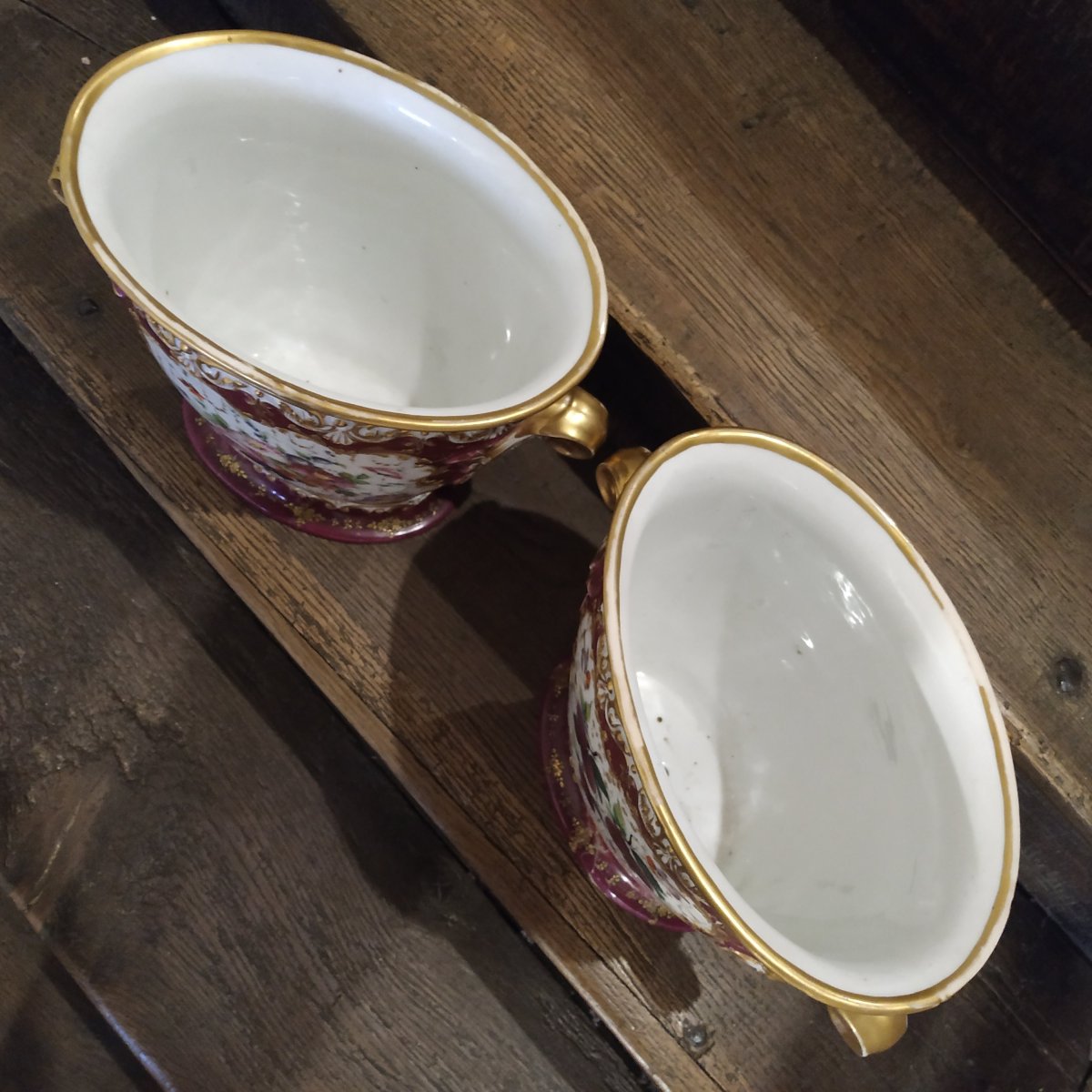 PAIRE DE GRANDS CACHE-POTS D'EPOQUE LOUIS-PHILIPPE-photo-1