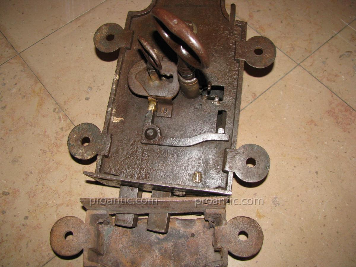 Serrure  De  Porche / &Eacute;poque  Louis  16-photo-2