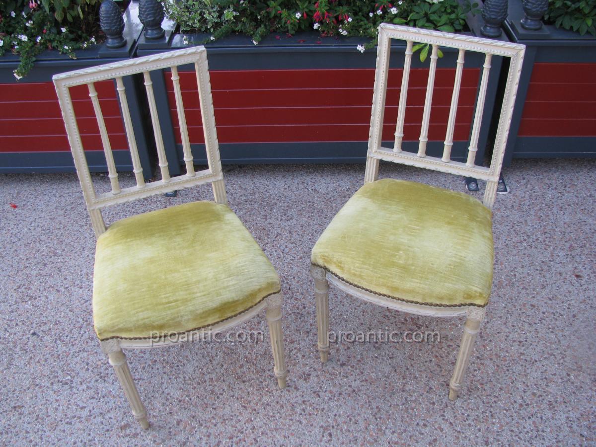 Pair Of Musician Chairs Louis XVI