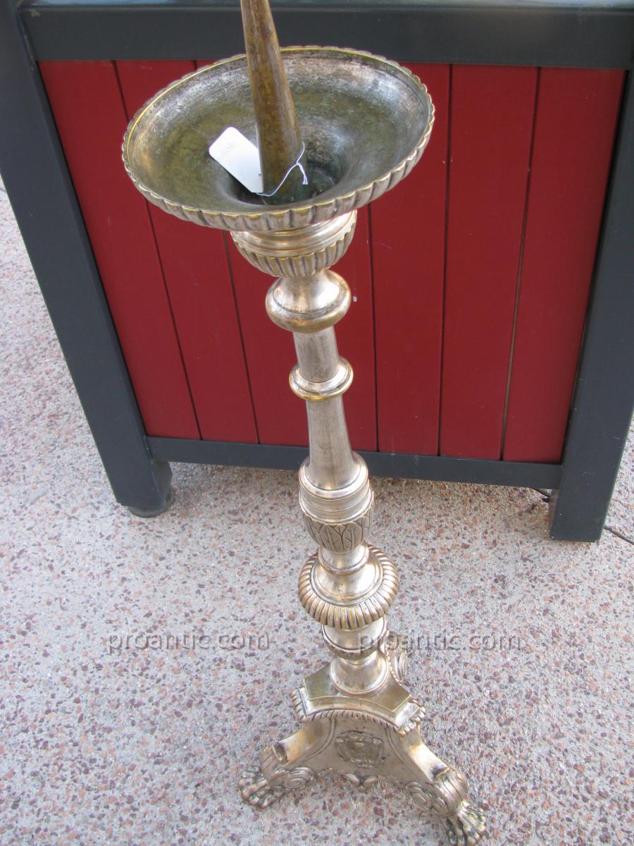Important Pique Cierge Epoque Louis XIV-photo-1