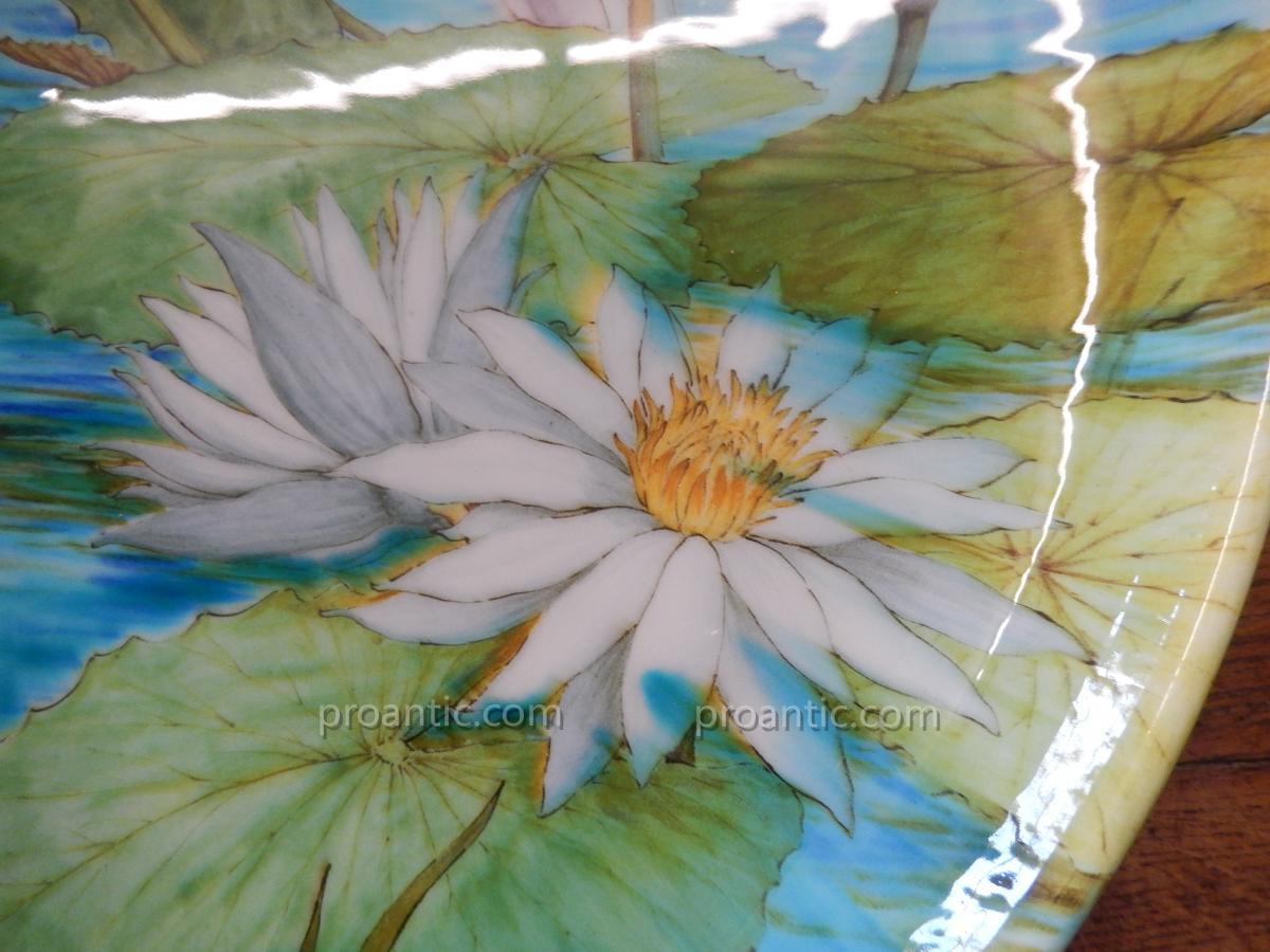 Plat XXXL Par Theodore Deck. diam 60cm-photo-3