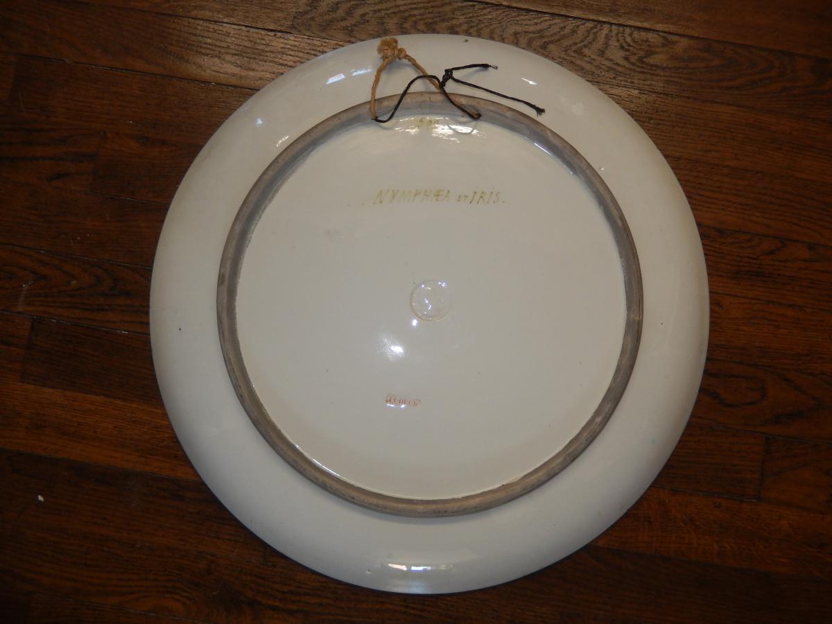 Plat XXXL Par Theodore Deck. diam 60cm-photo-4