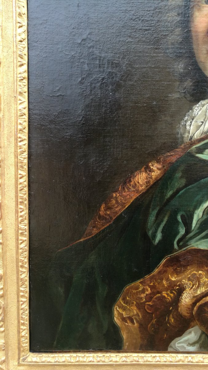 Important Portrait d'Homme Epoque Regence -photo-4