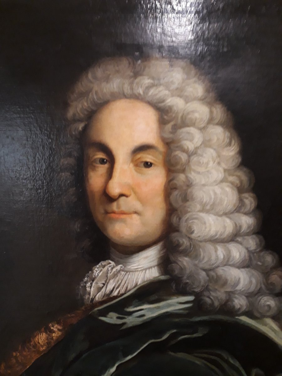 Important Portrait d'Homme Epoque Regence 