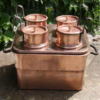 Bain Marie En Cuivre De Brasserie Epoque Second Empire