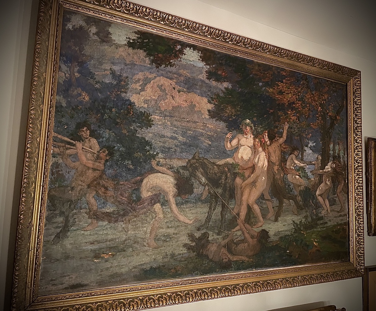 Grande Bacchanale, huile sur toile, début XXe