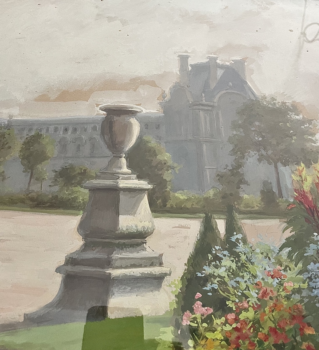 Vue du Jardin des Tuileries et du Louvre-photo-3