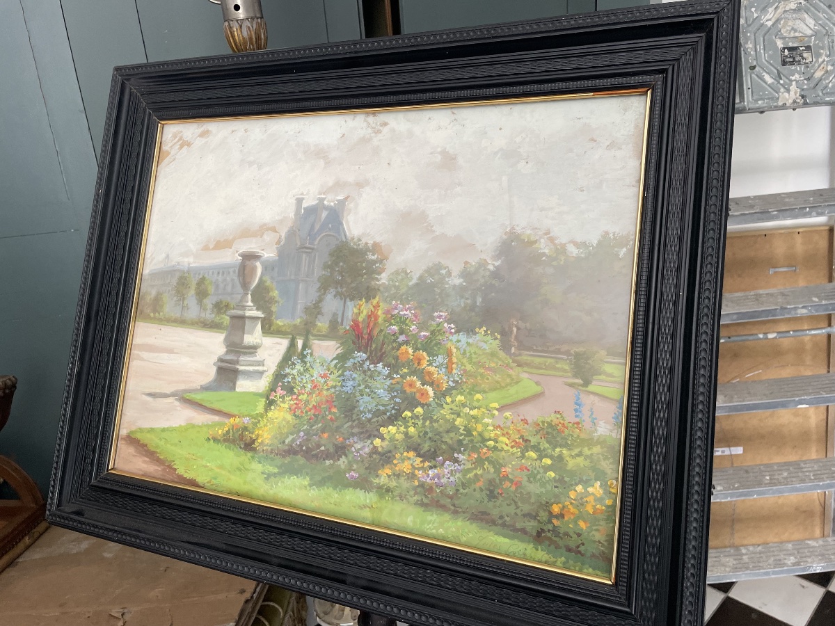 Vue du Jardin des Tuileries et du Louvre-photo-1