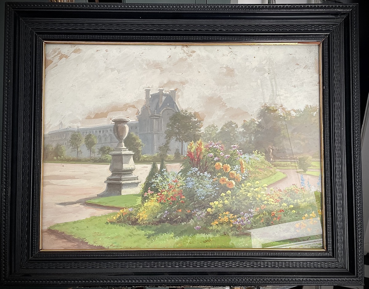 Vue du Jardin des Tuileries et du Louvre