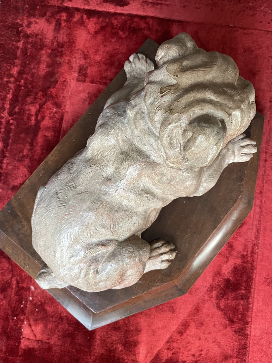 English Bulldog In Terracotta, Joseph Filmont (1863–1917)-photo-2