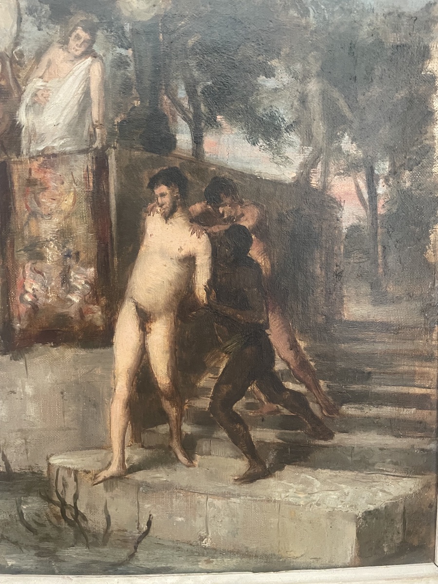 Study For *the Death Of Vitellius*  French School, Late 19th Century-photo-2