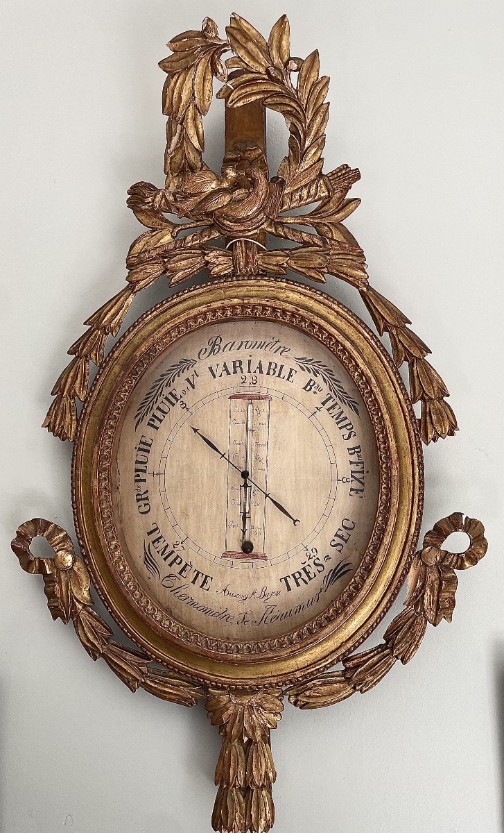 Baromètre de mariage d’époque Louis XVI – XVIIIᵉ siècle