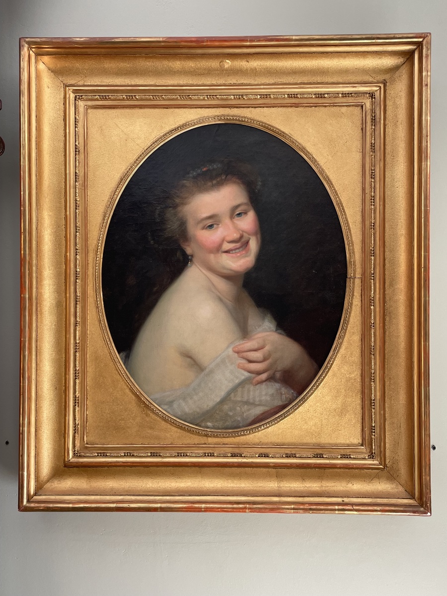 An Intimate Portrait / The Laughing Woman — Jean Scouhy (1824–1897)-photo-2