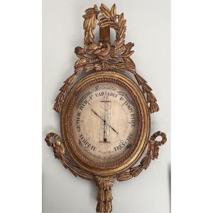 Baromètre de mariage d’époque Louis XVI – XVIIIᵉ siècle