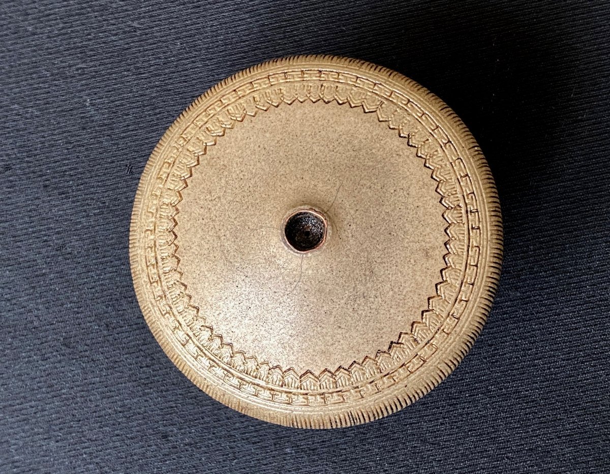 Opium Pipe In Bamboo, Paktong And Coloured Stones-photo-1