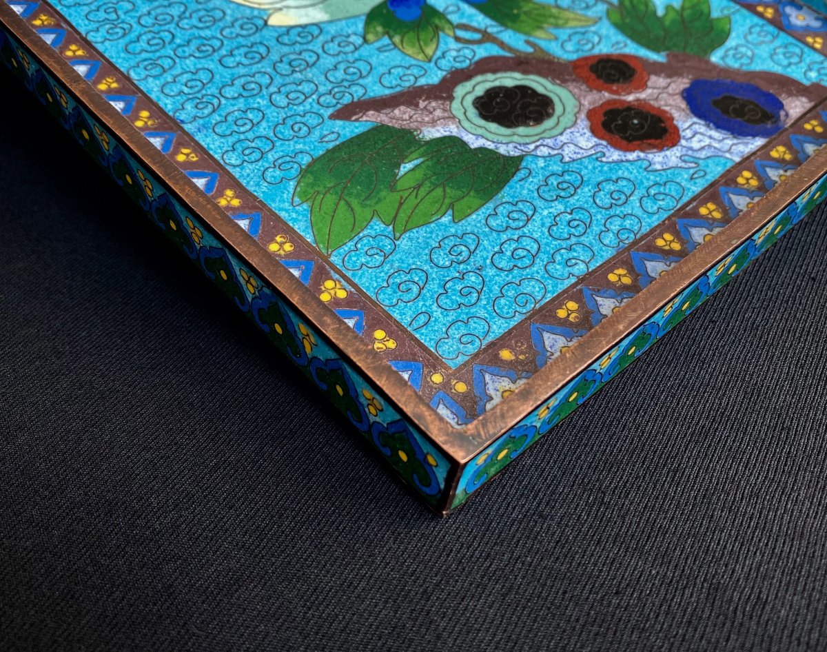 Cloisonné Enamel Opium Tray-photo-2