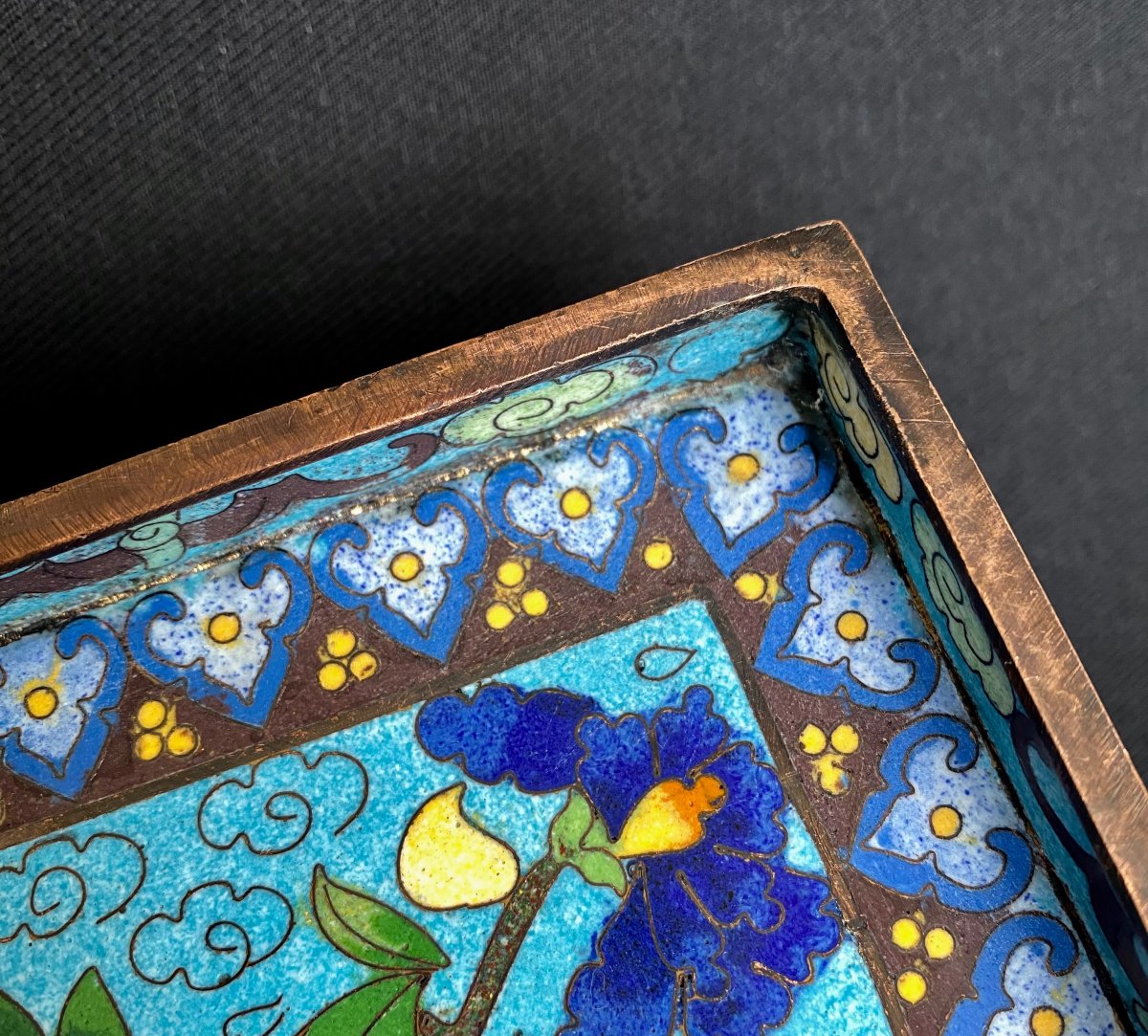 Cloisonné Enamel Opium Tray-photo-3