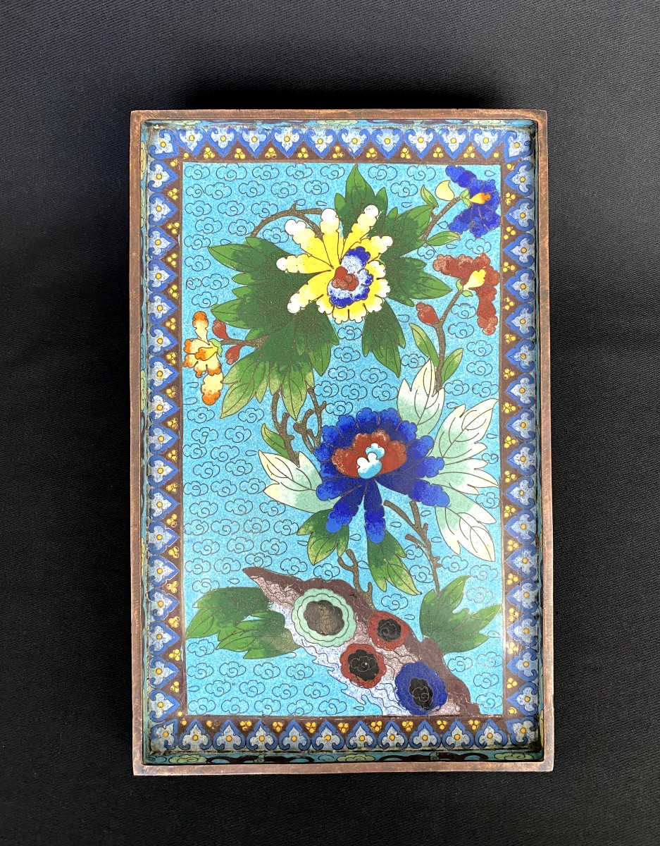 Cloisonné Enamel Opium Tray